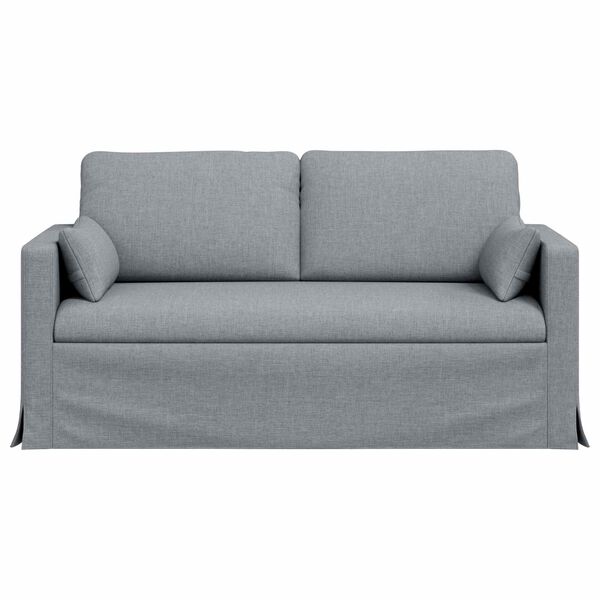 vidaXL Sofa Hellgrau Gesamtabmessungen: 158 x 78 x 80 cm (B x T x H)