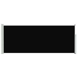 vidaXL Ausziehbare Seitenmarkise 117&times;314 cm Schwarz