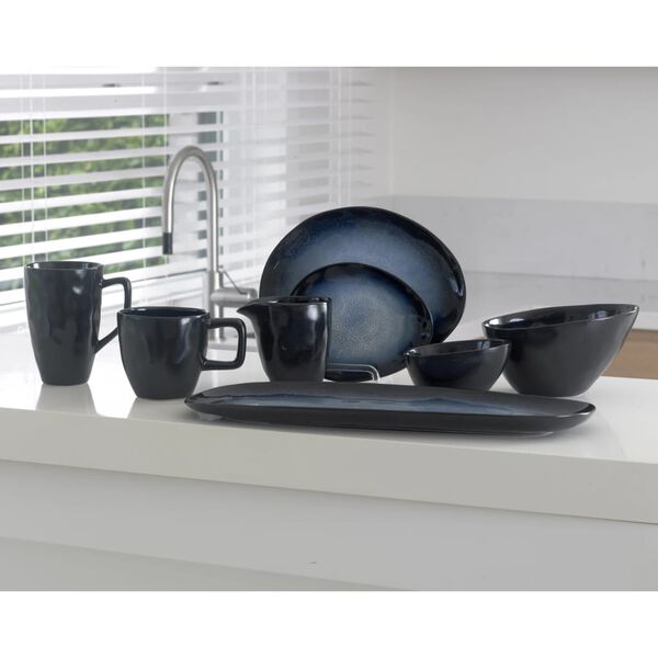 Cosy & Trendy Dessertteller Sapphire 6 Stk. Oval 20,5x17,5 Saphirblau