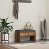 vidaXL Flurbank mit Kissen Altholz 63 x 38 x 40 cm