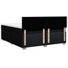 vidaXL Boxspringbett mit Matratze Schwarz 180x200 cm Stoff