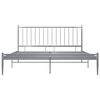 vidaXL Bett Grau Metall 180x200 cm
