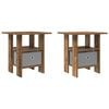 vidaXL Nachttisch 2 stk. Altholz 41 x 40 x 45 cm Holzwerkstoff