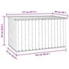 vidaXL Gartenbox Grau 171x99x93 cm