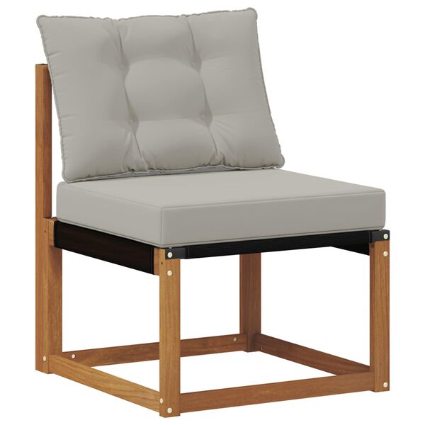 vidaXL Outdoor-Sofagarnitur Massives Akazienholz und Textilene