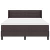 vidaXL Boxspringbett mit Matratze Dunkelbraun 190 x 140 cm Polyester