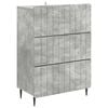 vidaXL Schubladenschrank Betongrau 66 x 34,5 x 92 cm Holzwerkstoff