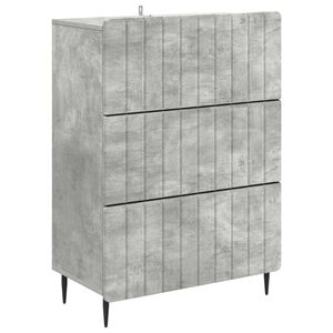 vidaXL Schubladenschrank 66 x 34,5 x 92 cm Holzwerkstoff Betongrau