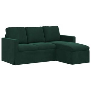 vidaXL Sofa Dunkelgr&uuml;n 178 x 134 x 80 cm Samt