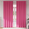 vidaXL Verdunkelungs-Vorhänge mit Ringen 2 pcs Helles Pink