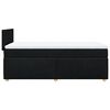 vidaXL Boxspringbett mit Matratze Schwarz 90x190 cm Stoff