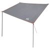 vidaXL Wohnwagenmarkise Grau und Orange 240 x 350 cm Taft Wasserdicht