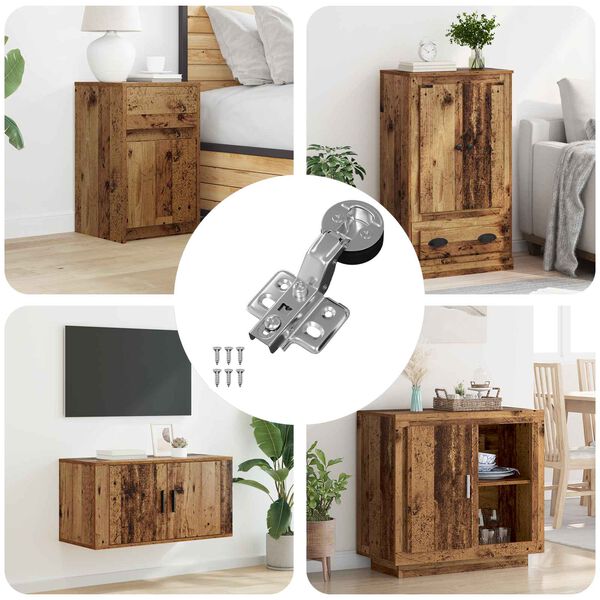 vidaXL Scharnier 123 pcs Silber 35 mm Eisen