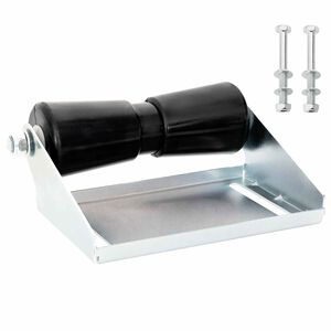 vidaXL Bootstrailerroller mit Halterung 25,4 cm Verzinkter Stahl