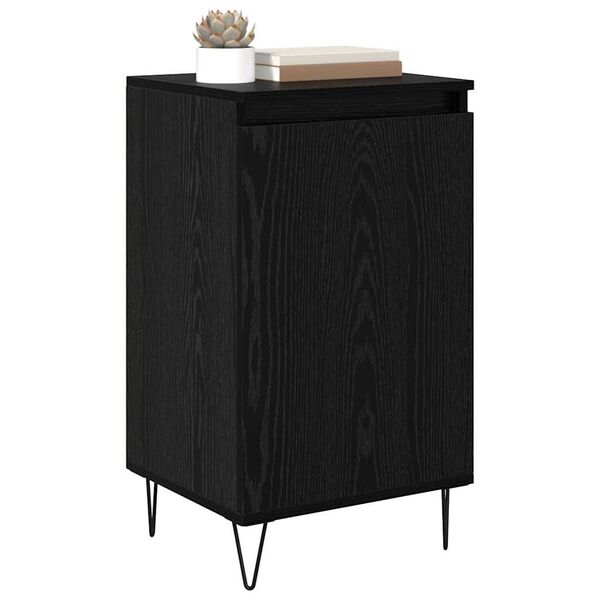 vidaXL Sideboard Schwarz Eichen-Optik 40 x 35 x 70 cm Holzwerkstoff