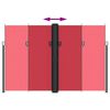 vidaXL Seitenmarkise Ausziehbar Rot 220x1200 cm