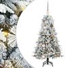 vidaXL K&uuml;nstlicher klappbarer Weihnachtsbaum Wei&szlig; 120 cm PE und PVC