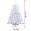 vidaXL K&uuml;nstlicher Weihnachtsbaum Wei&szlig; 120 cm PVC und Metall