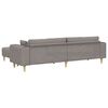 vidaXL Sofa mit Kissen 3 pcs Taupe Stoff