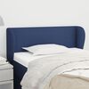 vidaXL Kopfteil mit Ohren Blau 103x23x78/88 cm Stoff