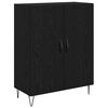 vidaXL Highboard Wei&szlig; und Schwarz Eiche 69,5 x 34 x 180 cm