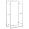 vidaXL Brennholzregal 50x28x94 cm Edelstahl