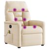 vidaXL Massagesessel Beige Mikrofasergewebe