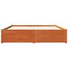 vidaXL Bettrahmen Wachsbraun 160 x 200 cm Massivholz Kiefer