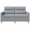 vidaXL 2-Sitzer-Sofa Hellgrau 120 cm Stoff
