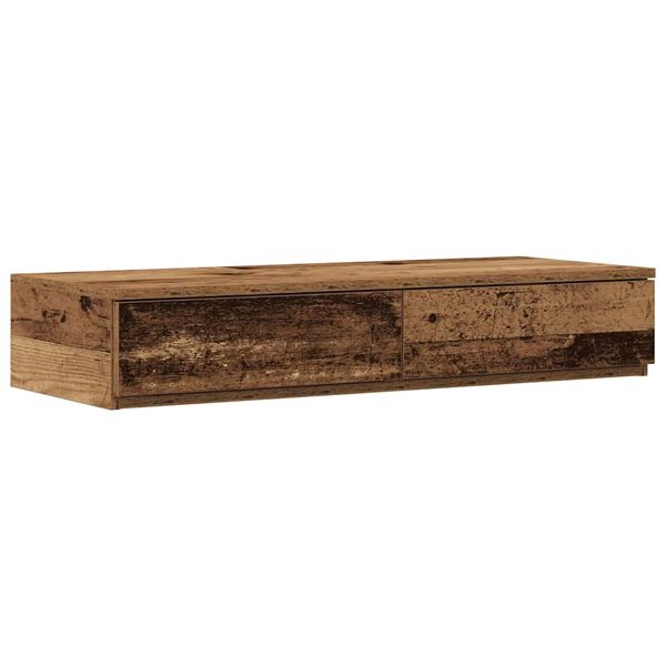 vidaXL Bettschubladen Altholz 100 x 36,5 x 16,5 cm Holzwerkstoff