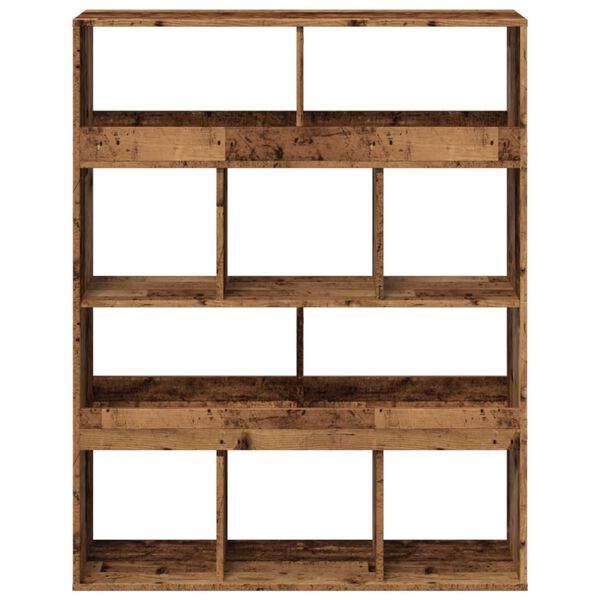 vidaXL B&uuml;cherregal Altholz-Optik 100x33x125,5 cm Holzwerkstoff