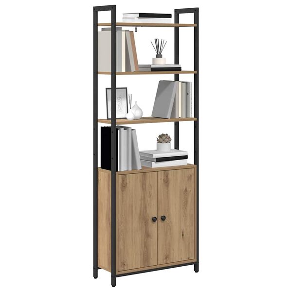 vidaXL B&uuml;cherregal Artisan-Eiche 60 x 24 x 161 cm Holzwerkstoff