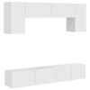 vidaXL TV-Schrankset Wandmontiert 4 pcs Hochglanz Wei&szlig; Holzwerkstoff