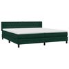 vidaXL Boxspringbett mit Matratze Dunkelgr&uuml;n 180x210 cm Samt