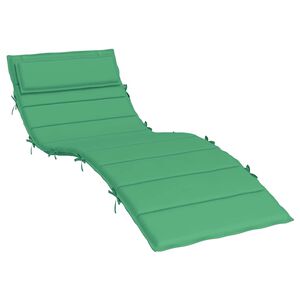 vidaXL Sonnenliegen-Auflage Gr&uuml;n 180x60x4 cm Oxford-Gewebe