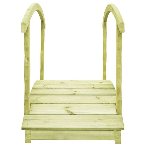 vidaXL Gartenbrücke mit Geländer 170×74×105 cm Kiefernholz Imprägniert