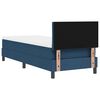 vidaXL Boxspringbett mit Matratze mit Kopfteil Blau 80 x 200 cm Stoff