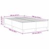 vidaXL Plattformbettgestell Creme 120 x 190 cm Stoff