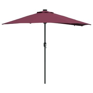 vidaXL Gartenparasol Bordeauxrot 294 x 150 x 223 cm Stoff