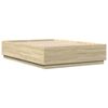 vidaXL Bettgestell Sonoma-Eiche 120x200 cm Holzwerkstoff