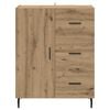 vidaXL Sideboard Artisan-Eiche 69,5 x 34 x 90 cm Verbundholz und Eisen