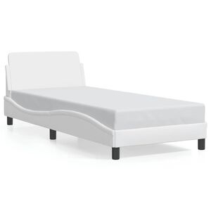 vidaXL Bettgestell "Dover" Wei&szlig; 80x200 cm Kunstleder