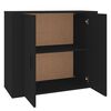 vidaXL Sideboard Schwarz 80x33x70 cm Holzwerkstoff