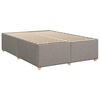 vidaXL Boxspringbett mit Matratze Taupe 140x190 cm Stoff