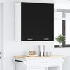vidaXL H&auml;ngeschrank Schwarz Eichen-Optik 80 x 31 x 80 cm Holzwerkstoff
