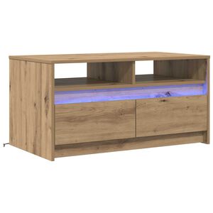 vidaXL Couchtisch Kunsthandwerk Eiche 90 x 50 x 45 cm Holzwerkstoff