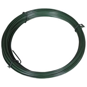 vidaXL Zaun-Bindedraht 25 m 1,4/2 mm Stahl Gr&uuml;n