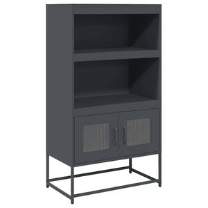 vidaXL Highboard Anthrazit 68x39x123 cm Stahl