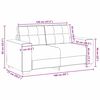 vidaXL Sofa 3 pcs Braun Leinenmischgewebe