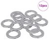 vidaXL Unterlegscheiben 12 stk. Silber 10 x 10 x 0,8 mm Eisen